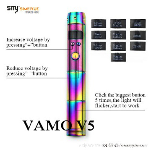 Alibaba China 2014 product e-cigarette vv mod Vamo V5